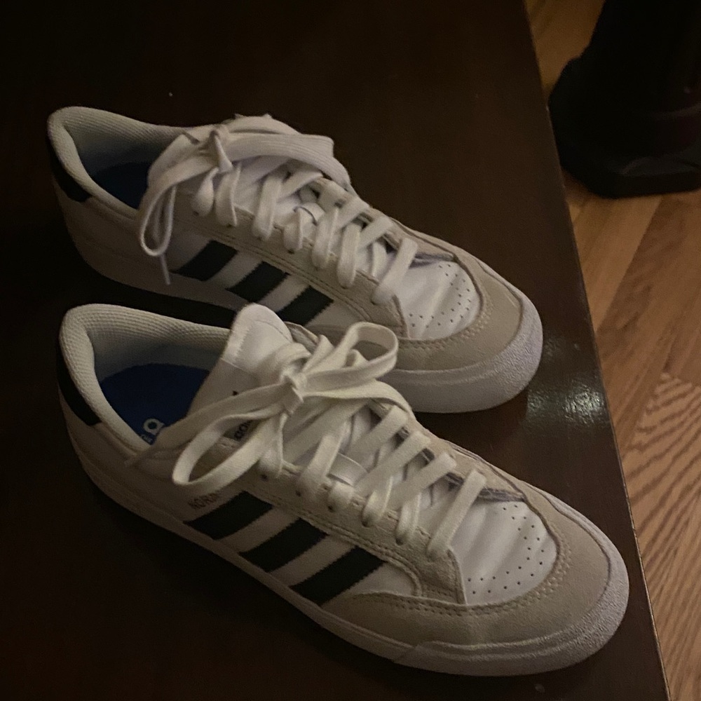 Adidas Classic White and Black Sneakers
